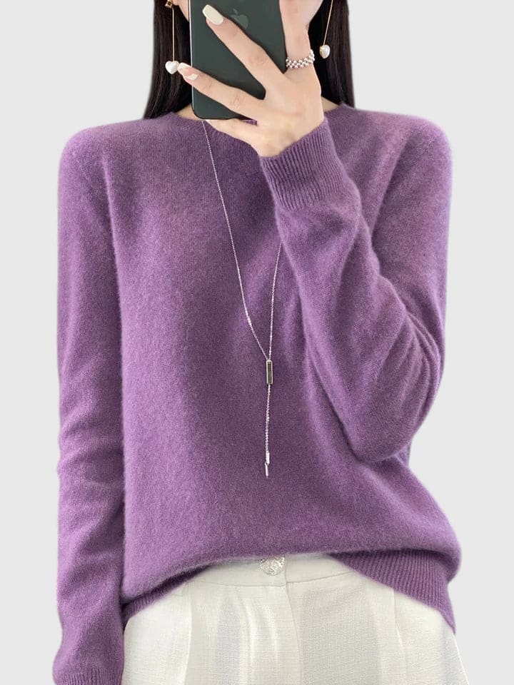 Lise | Blød Strikket Sweater Med Afslappet Pasform Og Rund Hals