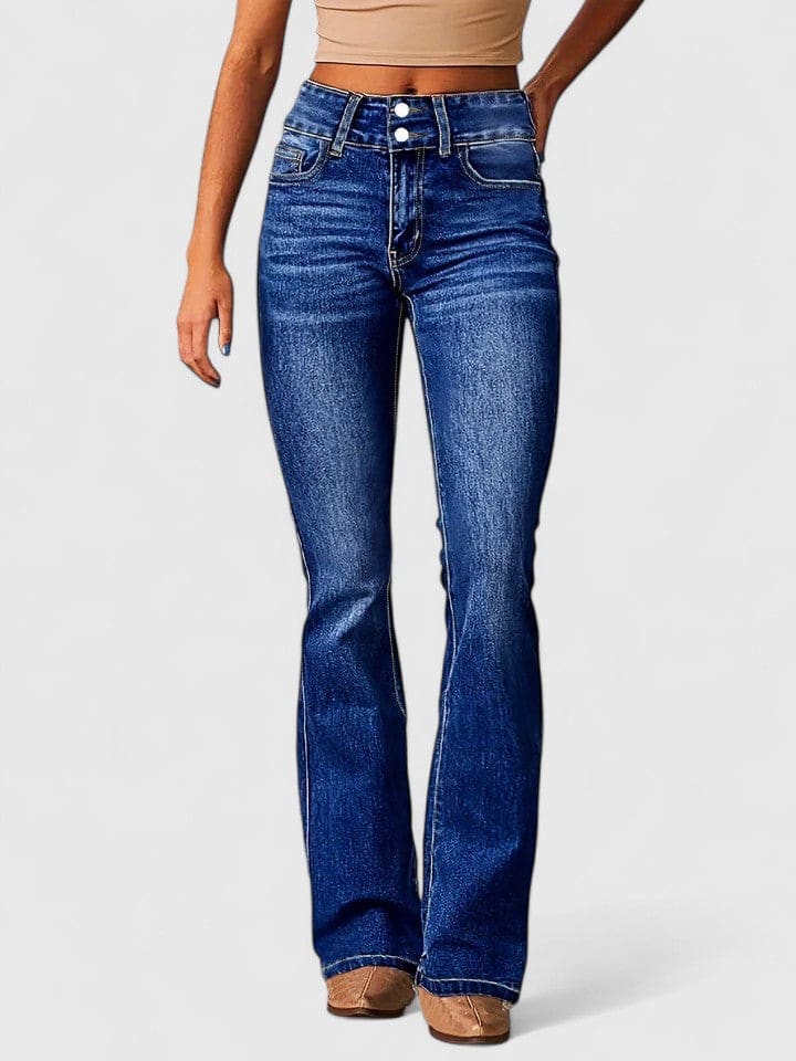 Sofie | Flared Jeans Med Høj Talje Og Elegant Silhuet
