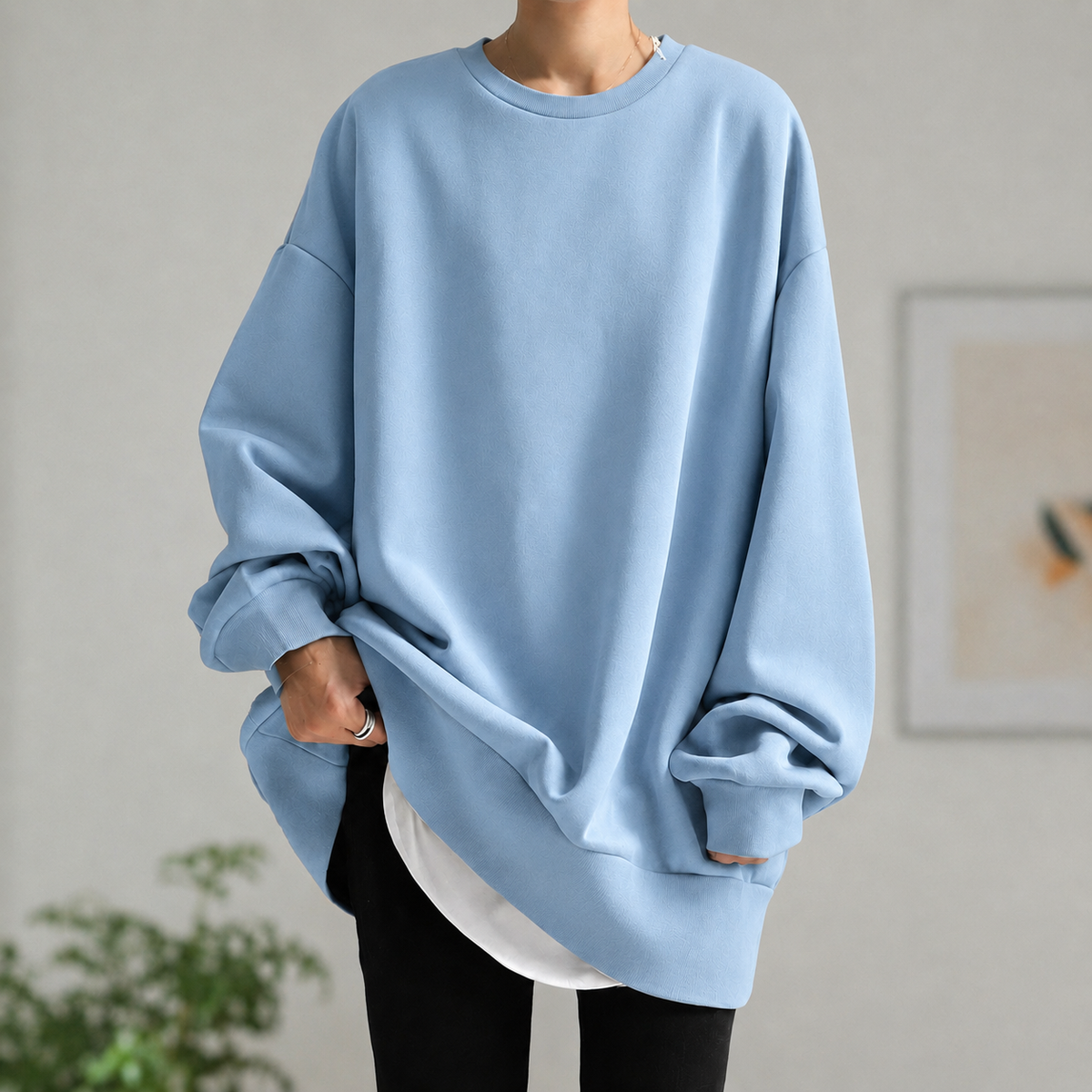 Emma | Oversized Sweatshirt Med Afslappet Silhuet Og Blød Pasform