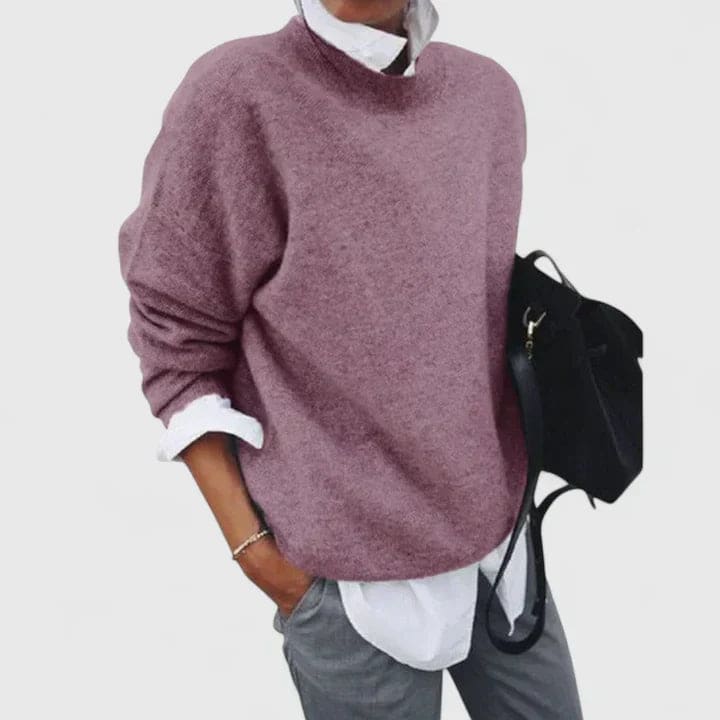 Lone | Sweater Med Avslappet Pasform og Lagdelt Look