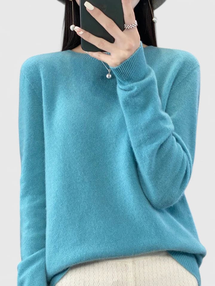 Lise | Blød Strikket Sweater Med Afslappet Pasform Og Rund Hals