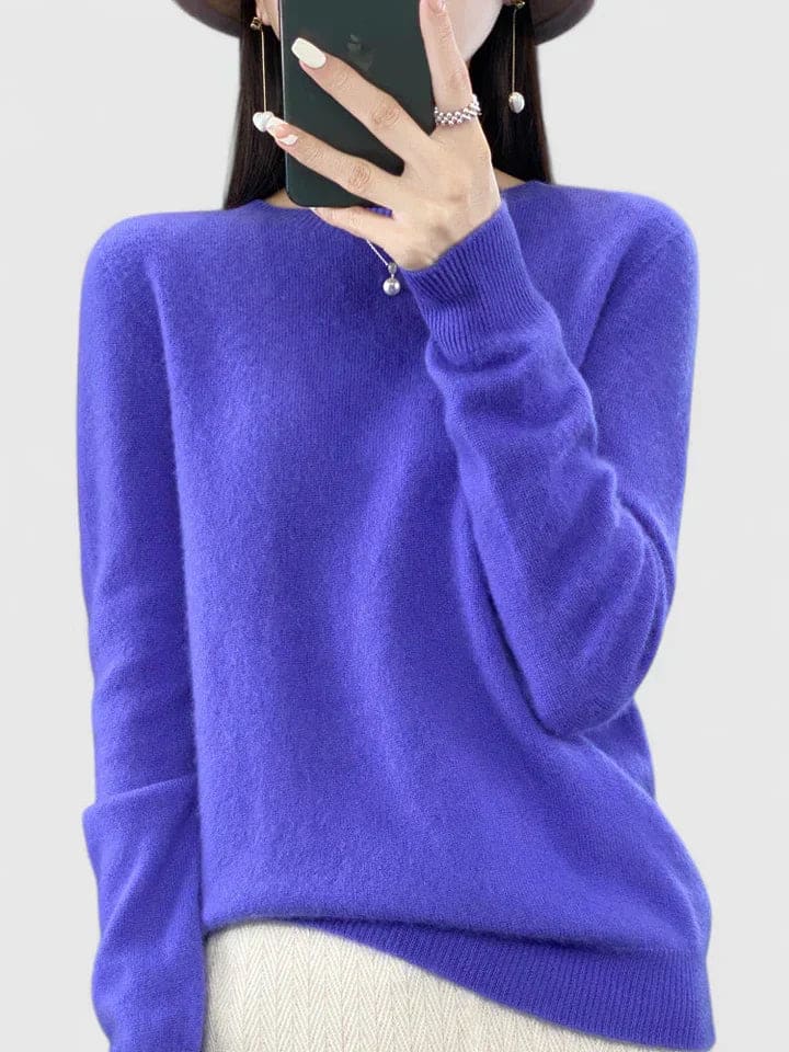 Lise | Blød Strikket Sweater Med Afslappet Pasform Og Rund Hals