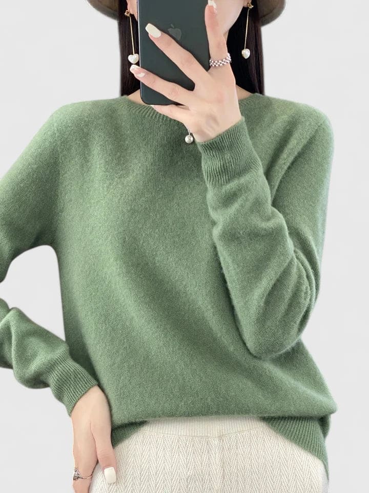 Lise | Blød Strikket Sweater Med Afslappet Pasform Og Rund Hals