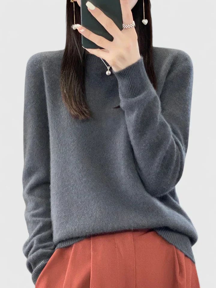 Lise | Blød Strikket Sweater Med Afslappet Pasform Og Rund Hals