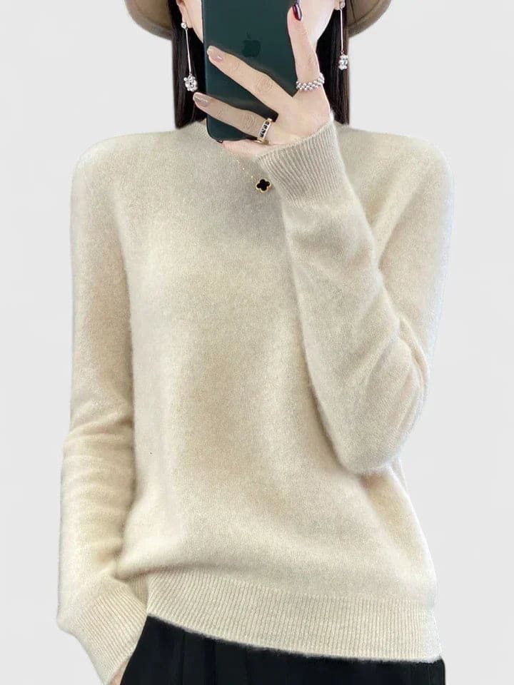 Lise | Blød Strikket Sweater Med Afslappet Pasform Og Rund Hals