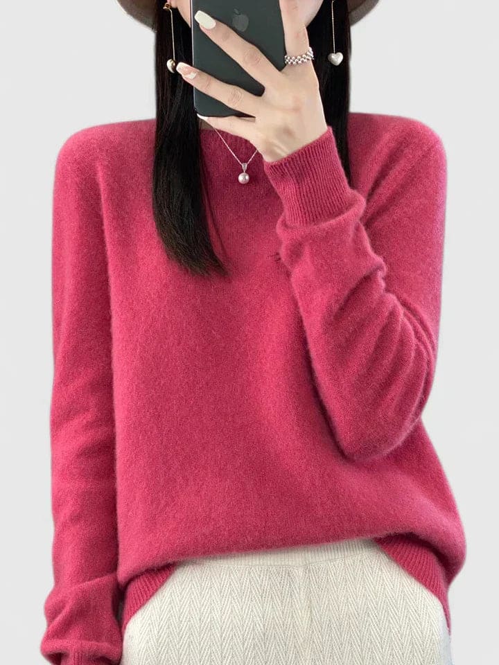 Lise | Blød Strikket Sweater Med Afslappet Pasform Og Rund Hals