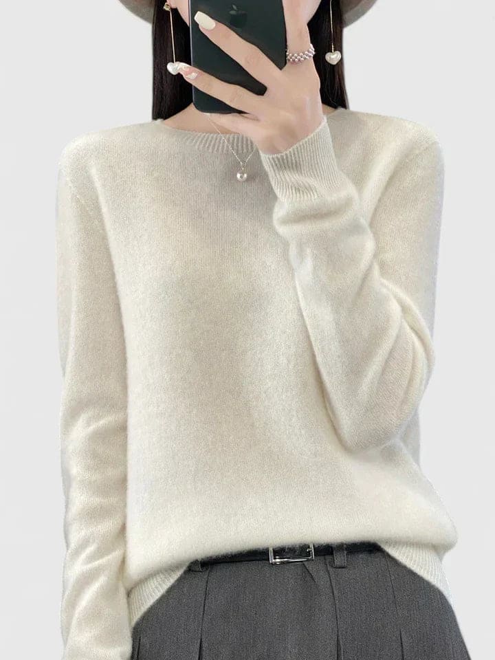 Lise | Blød Strikket Sweater Med Afslappet Pasform Og Rund Hals