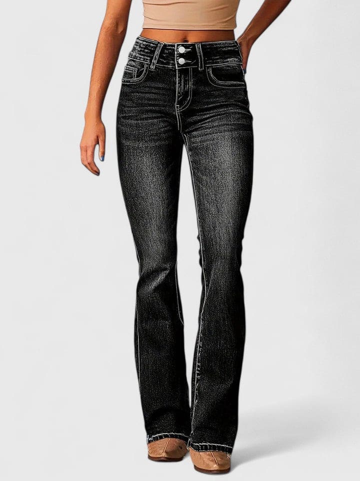 Sofie | Flared Jeans Med Høj Talje Og Elegant Silhuet