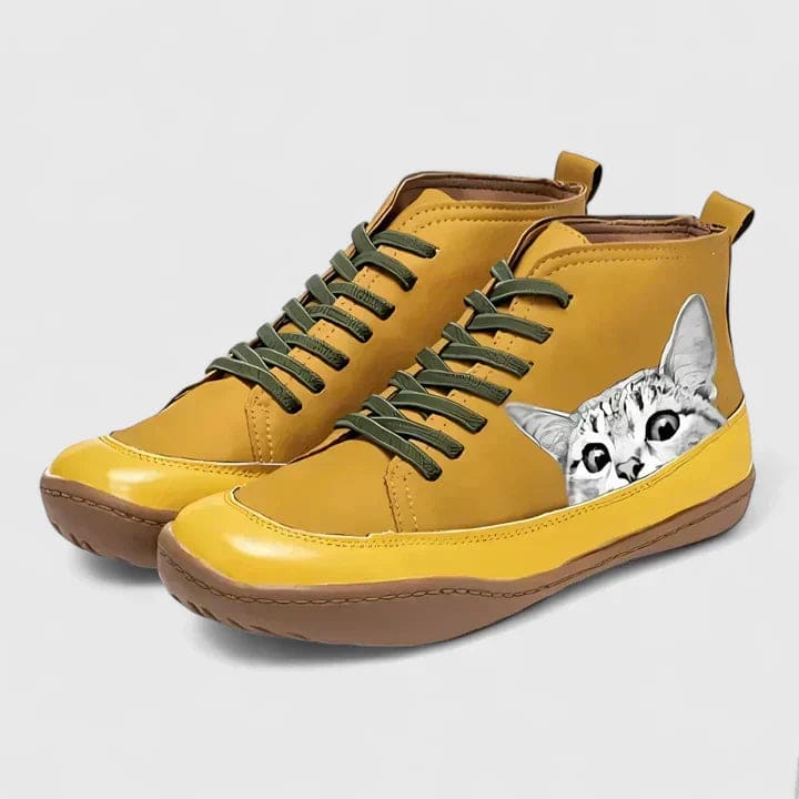 Jonna | Orthopædiske Sneakers Med Buet Sål Og Snørelukning