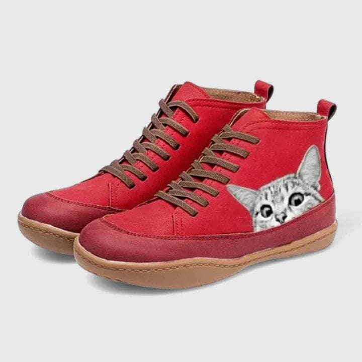 Jonna | Orthopædiske Sneakers Med Buet Sål Og Snørelukning
