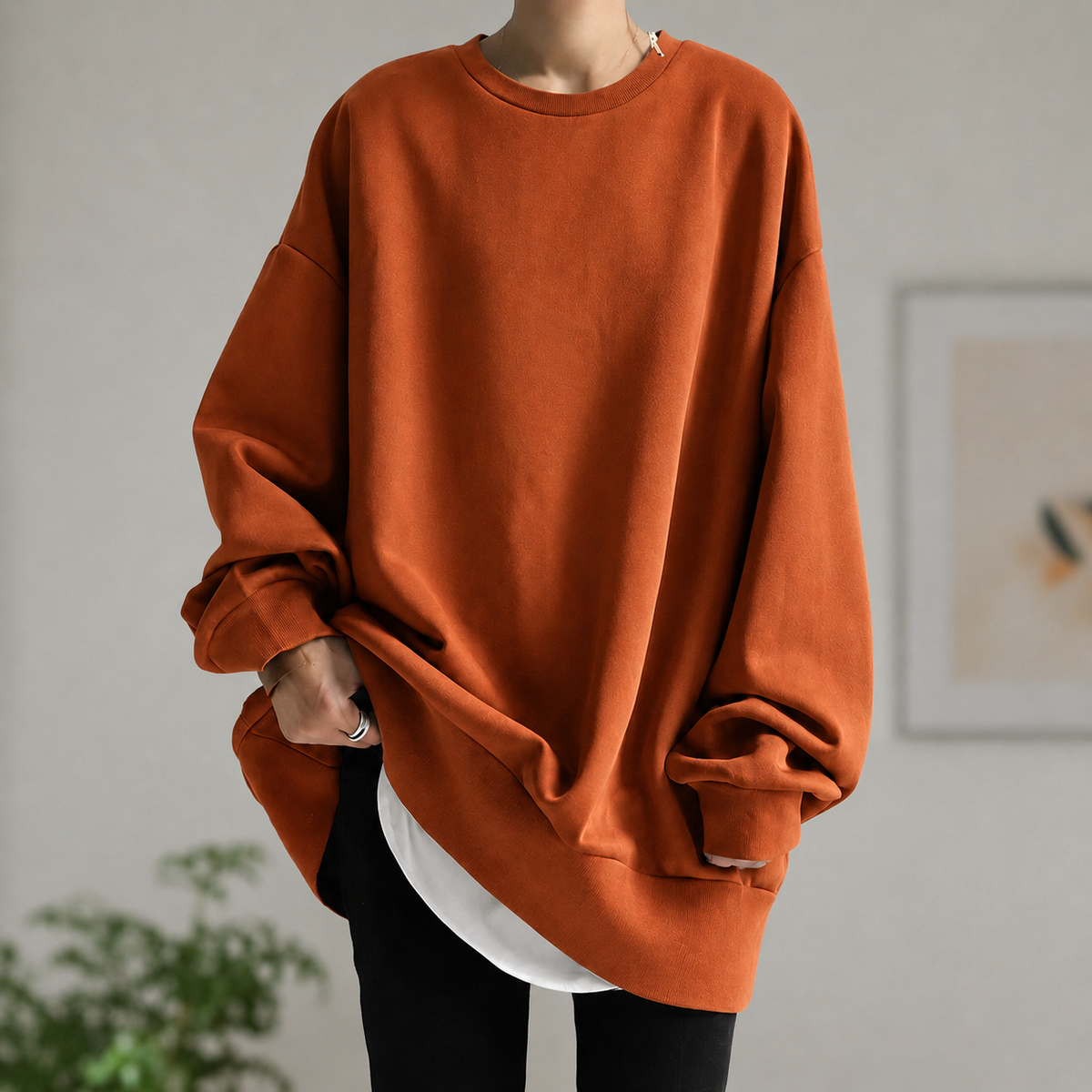 Emma | Oversized Sweatshirt Med Afslappet Silhuet Og Blød Pasform
