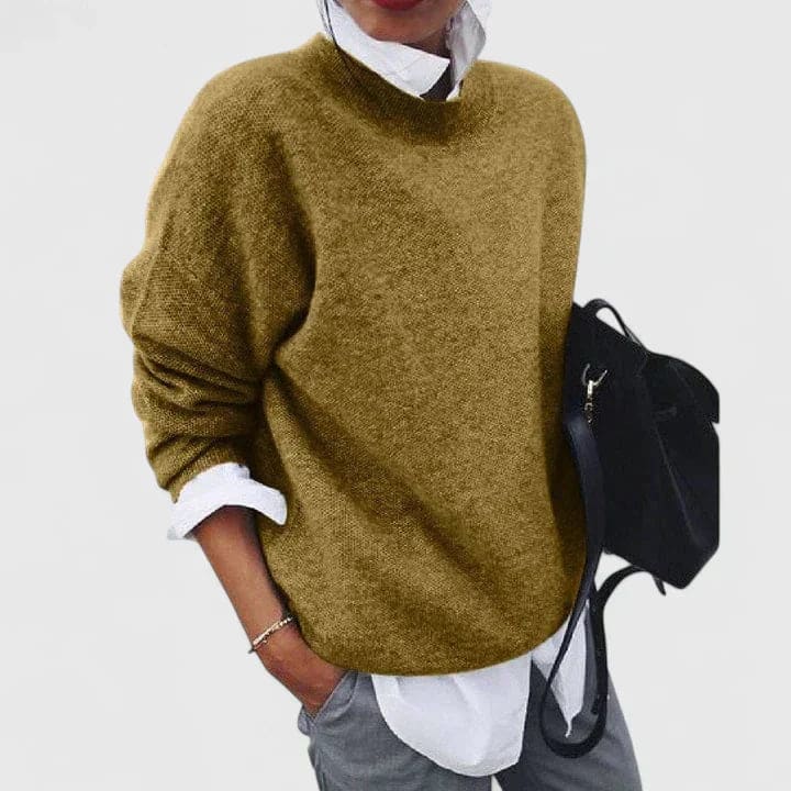 Lone | Sweater Med Avslappet Pasform og Lagdelt Look