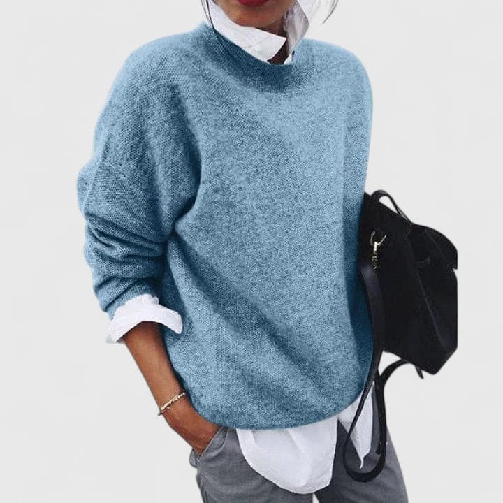 Lone | Sweater Med Avslappet Pasform og Lagdelt Look