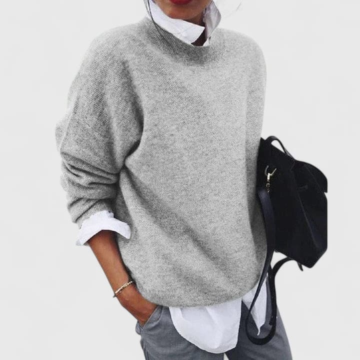 Lone | Sweater Med Avslappet Pasform og Lagdelt Look