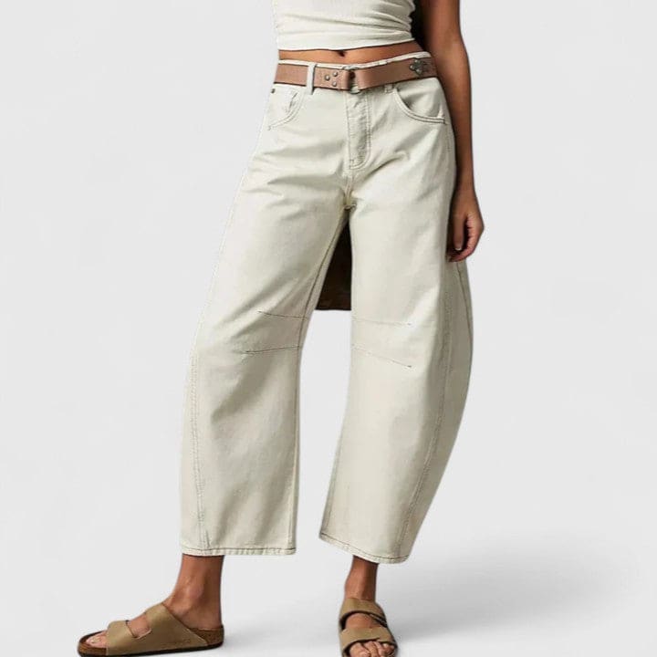 Marianne | Vide Jeans Med Wide-Leg Pasform Og Dekorative Detaljer