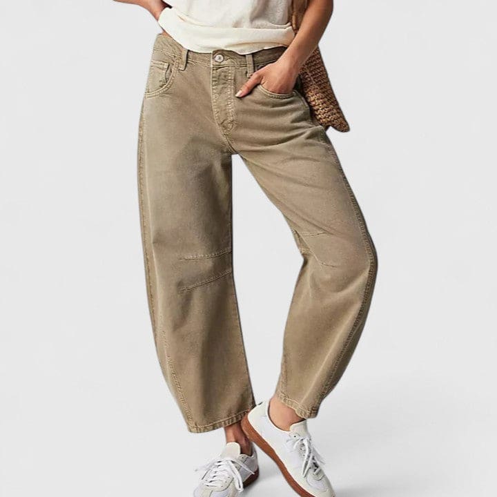 Marianne | Vide Jeans Med Wide-Leg Pasform Og Dekorative Detaljer