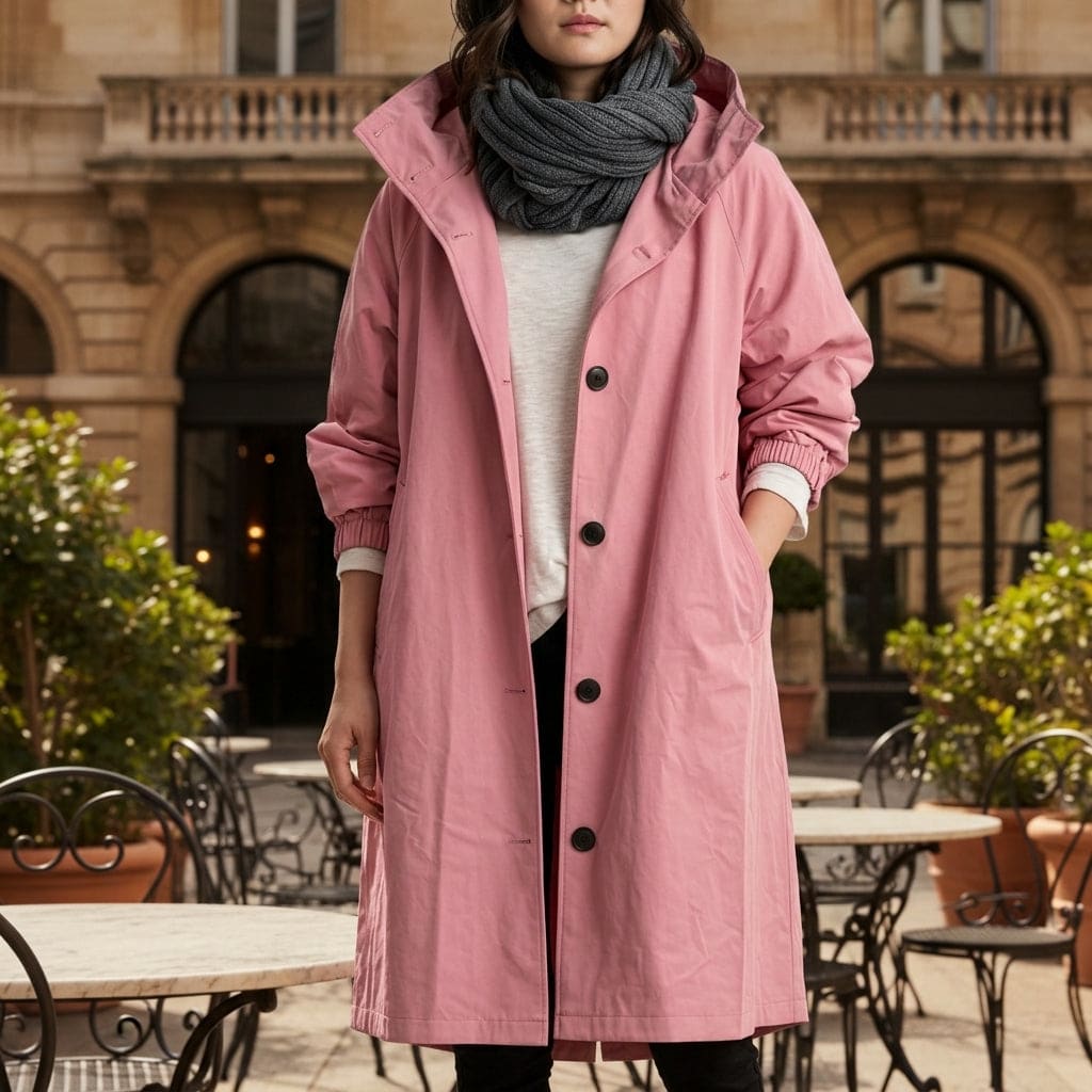 Gitte | Windbreaker Jakke Med Hætte I Oversize Silhouet